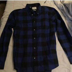 WEZC MENS BLUE FLANNEL FROM SWEDEN! Medium